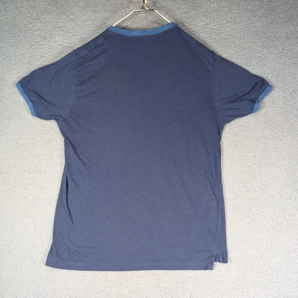 Levi's T Shirt Mens Large Blue Short Sleeve Pocket Tee Shirt